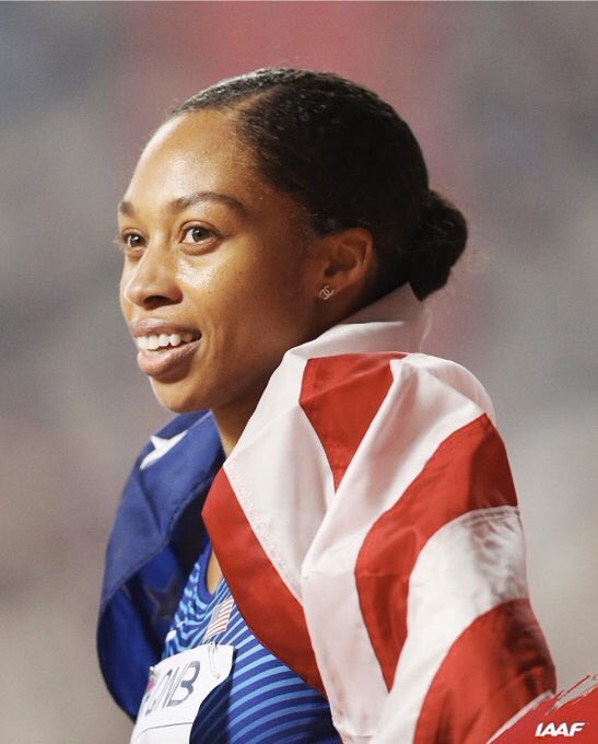 TheWomensOrg's tweet image. Allyson Felix has just broke Usain Bolt’s gold-medal record, only 10 months after giving birth. 

Meet your new World Championships record-holder. 

👏🏻 run 👏🏻 like 👏🏻 a 👏🏻 girl 👏🏻