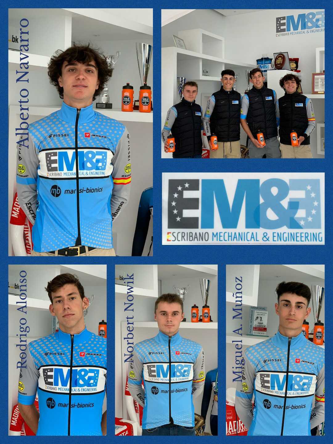 El Pelotón Nuevo maillot y cuatro fichajes para el Escribano Team 2020