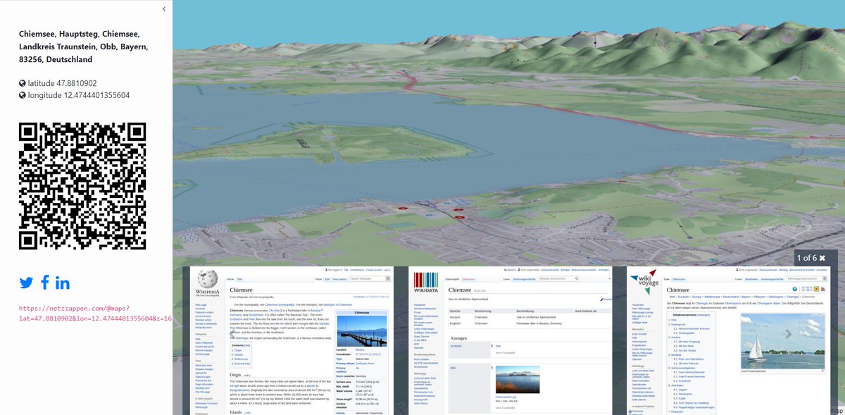 netzzappen's tweet image. Do you know where the Bavarian Sea is?
Explore the world NETZZAPPEN-MAPS

netzzappen.com/Chiemsee@maps

#explore #maps #searching #newpage #SEO #world #GPS #QR #www #web #AI #IoT #Navigation #tweetme #searchwww #webdev #social #RETWEEETME