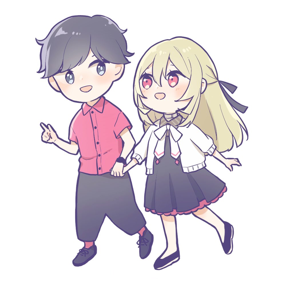 uri_MLD's tweet photo. @yam_grah デフォルメでジルメル（安定の連れ回しスタイル） https://t.co/oFvodKozBL
