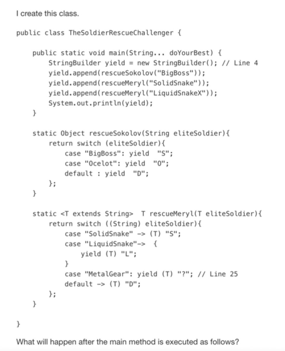 RafaDelNero's tweet image. The new #JavaQuiz about method references with constructors is launched!

#JavaDevGym

Can you get it right?
bit.ly/jumpintojava