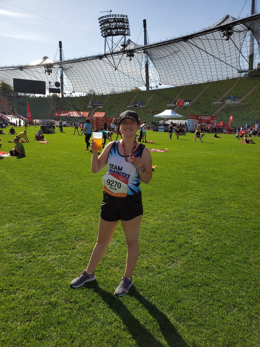 classic_colo's tweet photo. Got punched in the face during the race but still finished strong #MuenchenMarathon https://t.co/YOmab66nUG