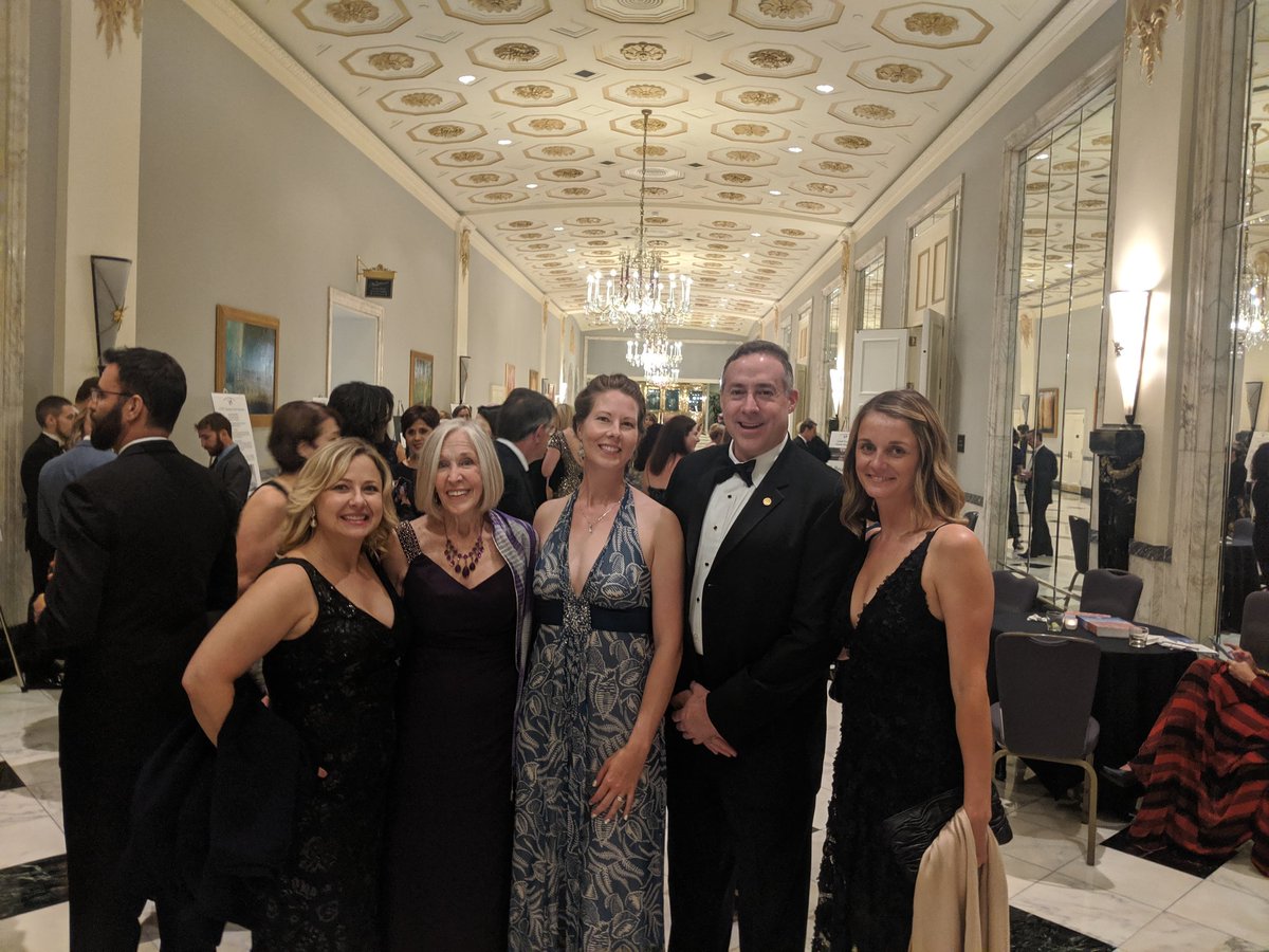 Part of our Samoan Clipper project team attended <a href="/ExplorersClub/">The Explorers Club</a> Lowell Thomas Awards dinner last night to give back our flag. L to R documentarian Devon Chivvis, historian Lonnie Schorer, archaeologist <a href="/specsonwrecks/">Megan Lickliter-Mundon</a>, Air/Sea director Russ Matthews, and <a href="/EVNautilus/">E/V Nautilus</a>' <a href="/afundis/">Allison Fundis</a>