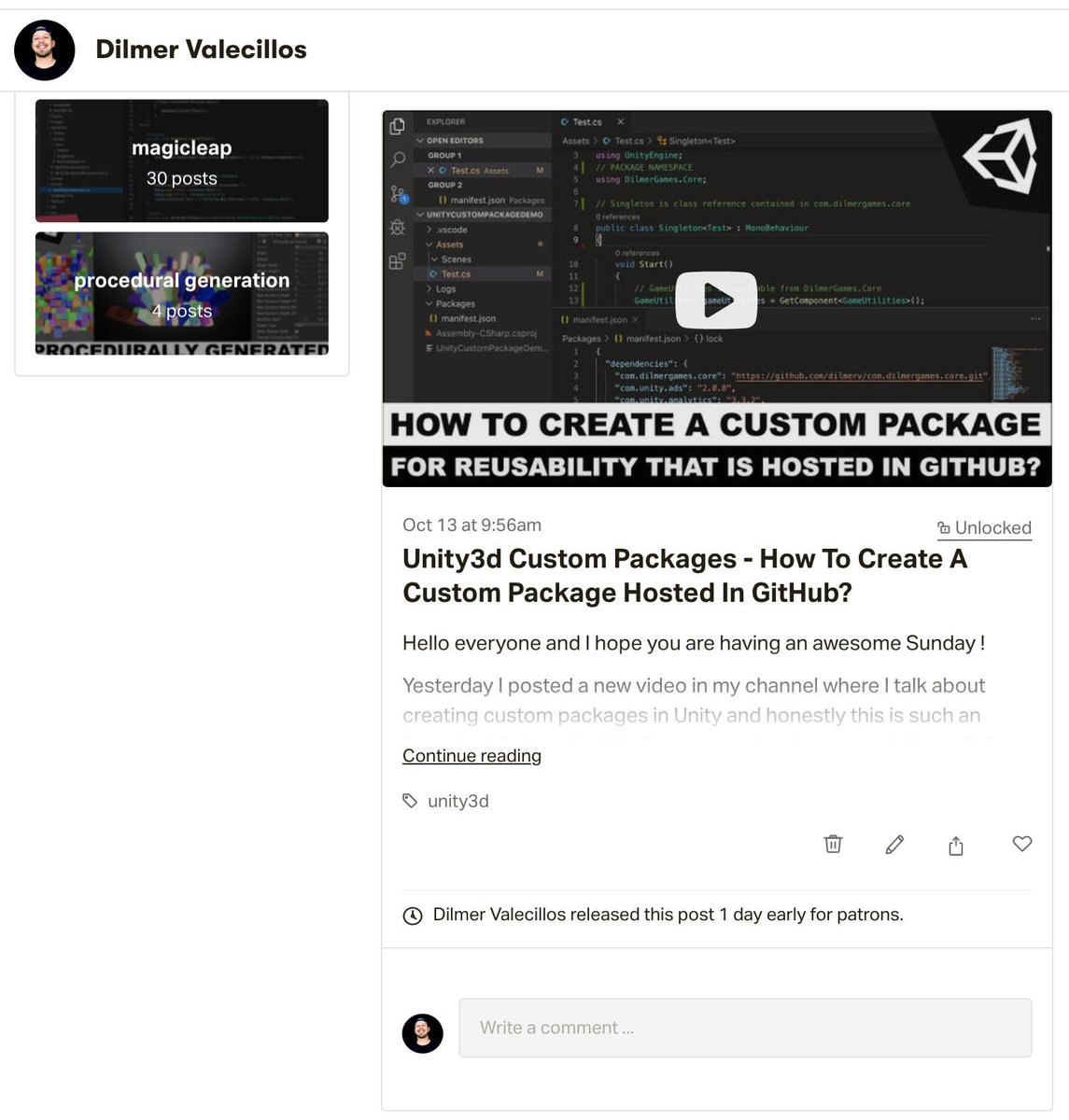Early access to a GitHub repository where I show you how to use custom ...
