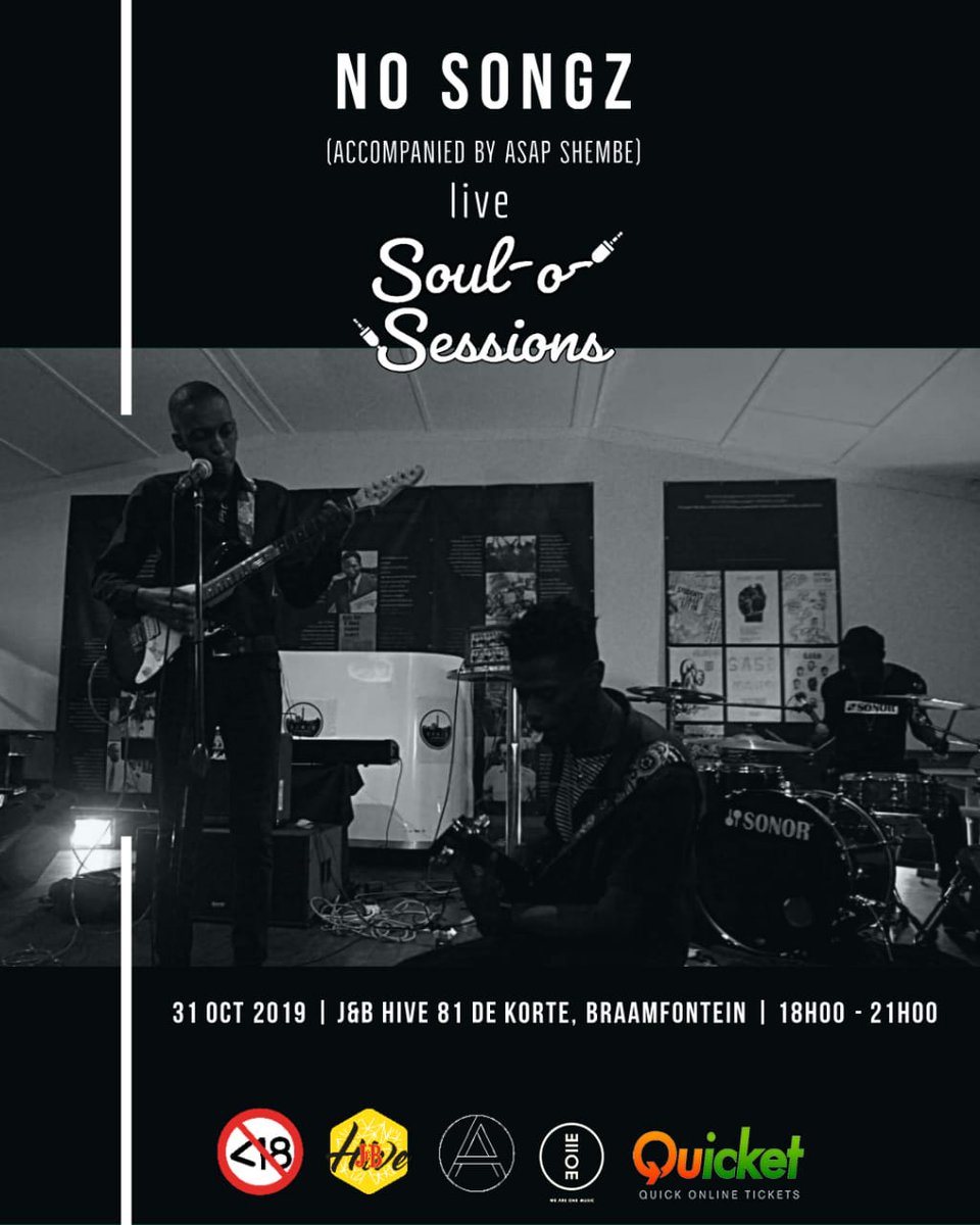 soulosessions's tweet photo. OFFICIAL LINE UP for our EPISODE 2 @soulosessions on the 31st of October @hivejoburg.
@DBNGOGO
@ASAPSHEMBE
@NoSongz_Music
@DenieceMarz
@ASAPSHEMBE x @NoSongz_Music will be giving us a first time musical experience.
RSVP for entrance: https://t.co/h38mOR0cC7 https://t.co/OQWDg8WrHP