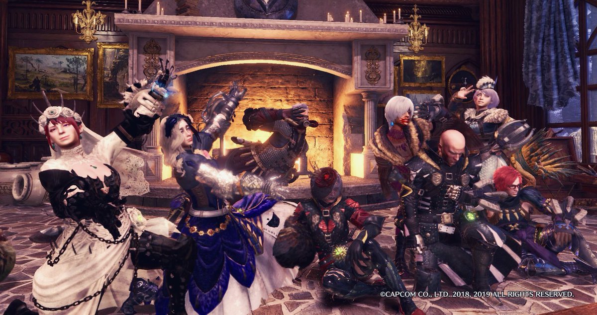 ひらぽこ モンハンおつ狩り様 台風から一夜明けて ワイワイゲーム出来ることのありがたさよ みんなのマイルームに遊びに行くのも楽しすぎる それぞれの個性が出てていくらでも見ていられる 更にいろんな家具が追加されると嬉しいね またよろしく