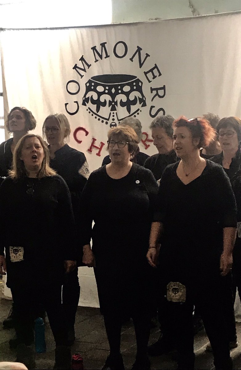 Such a privilege to hear Commoners Choir as part of @TextileBiennial Perfect place for such a passionate sound. Inspiring & heartfelt. Hopeful in these times of darkness. #BritishTextileBiennial