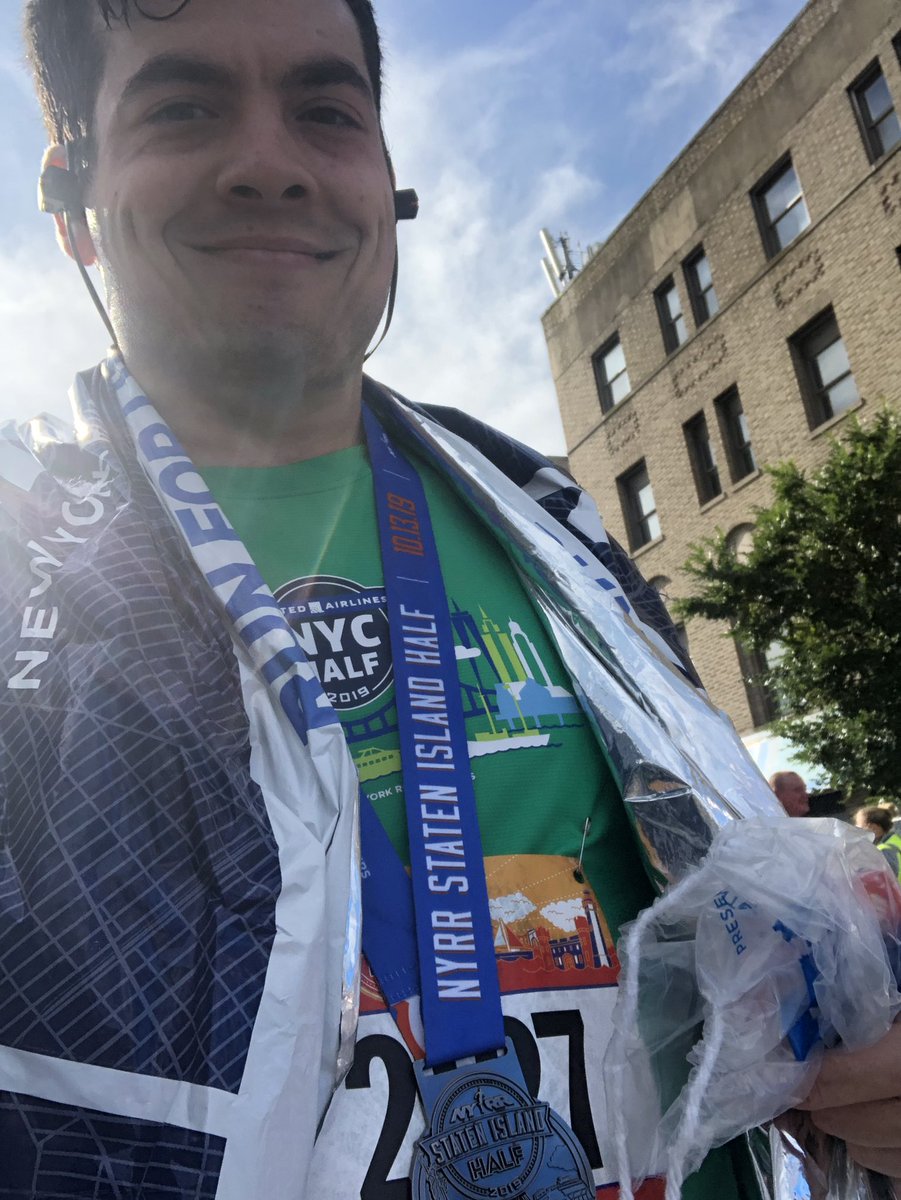 bkstevens94's tweet photo. Finished my 3rd #halfmarathon today! 3 more weeks until I run my first marathon, the #tcsnycmarathon. Shout out to @raazzzzyy for cheering me on at not 1, not 2, but 3 points in the race today!
@nyrr @nycmarathon #StatenIslandHalf #9plus1 #running #medstudent #lgbtqrunners https://t.co/XKmhIW27w9