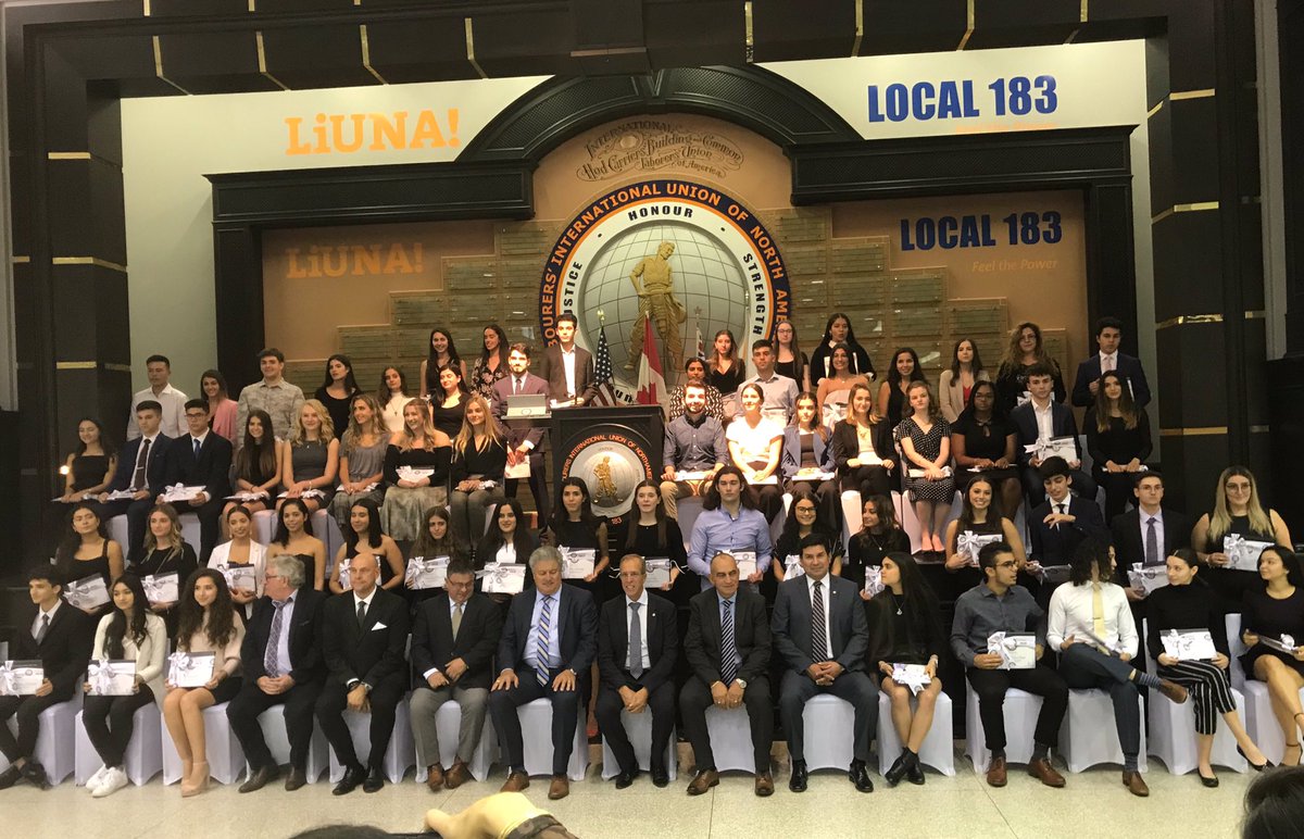 Shoutout to my dad for working so hard to provide for our family. Thank you <a href="/liuna183/">LiUNA! Local 183</a> for recognizing the work of labourers and giving back. You have helped my family and I in furthering my education!