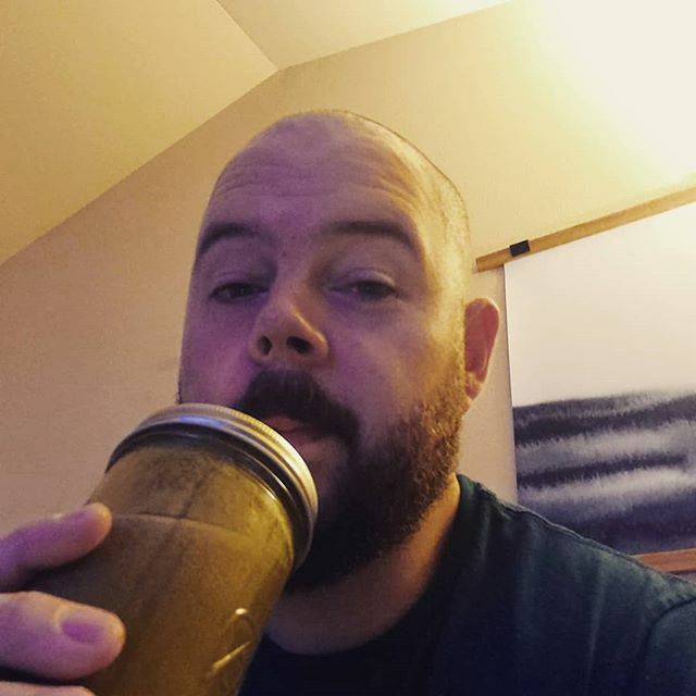 ThatDadZach's tweet photo. I like to experiment with my smoothies.  What's your fav energy packed smoothie?

Today i tossed in:
1 scoop cookies n cream Combat Protien
1 banana
2ish cups spinach
1/4 cup oats
And 1 packet of #starbucksvia for some added energy. 
Today my plan is to … https://t.co/7TBlcQE0ab https://t.co/LSRSnG8y6n