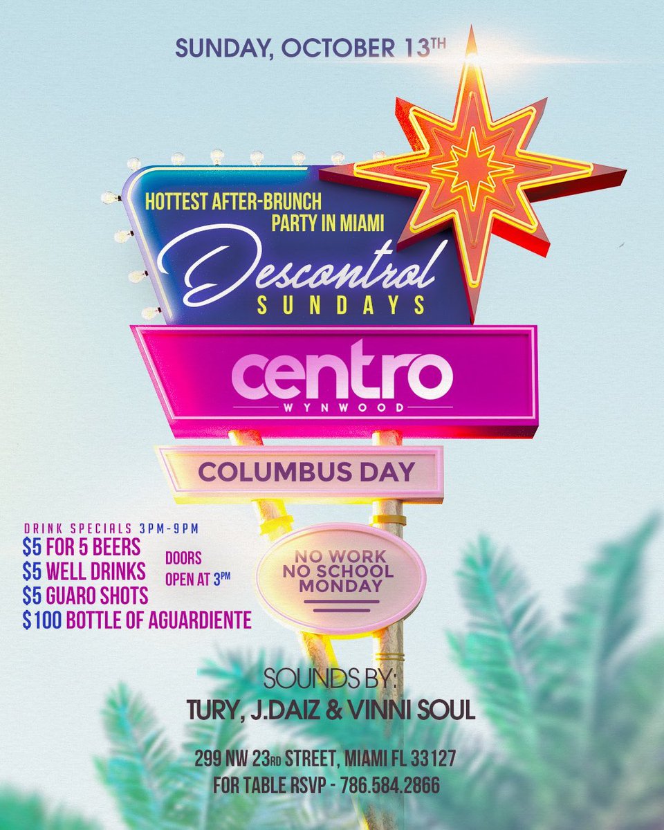 Centro Wynwood on Twitter "Sunday funday ! The hottest after brunch