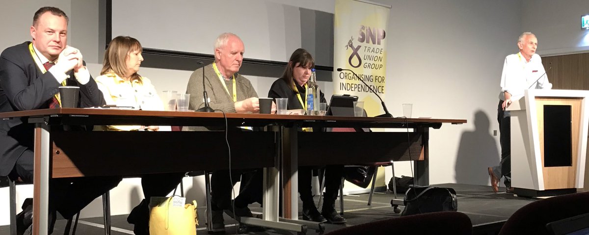 RT ChrisStephens RT GeorgeTweetsTax: At a discussion on employment rights and related issues with SNP shadow minister ChrisStephens, lilian_macer, Convenor of Unison Scotland and others, organised by SNP trade union group. #snpconf19