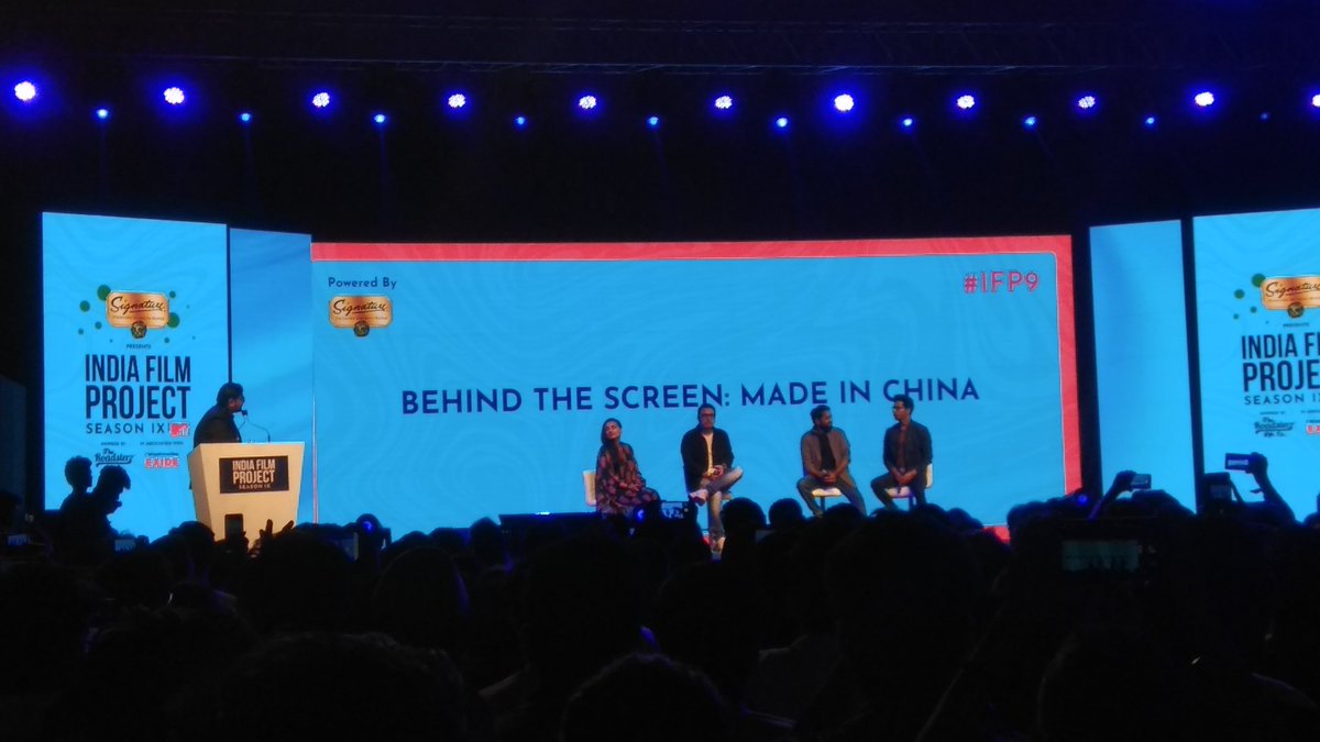 AfiyaQureshi's tweet photo. Whether on-screen or live panels,
@RajkummarRao delivers on every count! 
All the best to the makers of 'Made for China!'
#IndianFilmProject #IFP9 https://t.co/mj21KimzbY