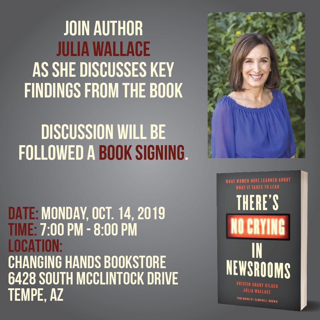 Join me and Kristin at <a href="/changinghands/">Changing Hands Bookstore</a> tomorrow for a discussion of key findings from the book, followed by a book signing. For more details: bit.ly/2pRpGp7