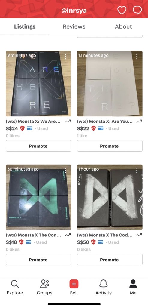 Asdfantasy's tweet image. [help rt, spread the news]

Hii, SG Monbebe and Fantasy. I’m currently clearing out my albums. So, feel free to see the albums i’m selling. It would be great if i’m able to clear it out as soon as possible. 
 
carousell.com/inrsya/

#MonbebeSG 
#MONSTA_X 
#SF9