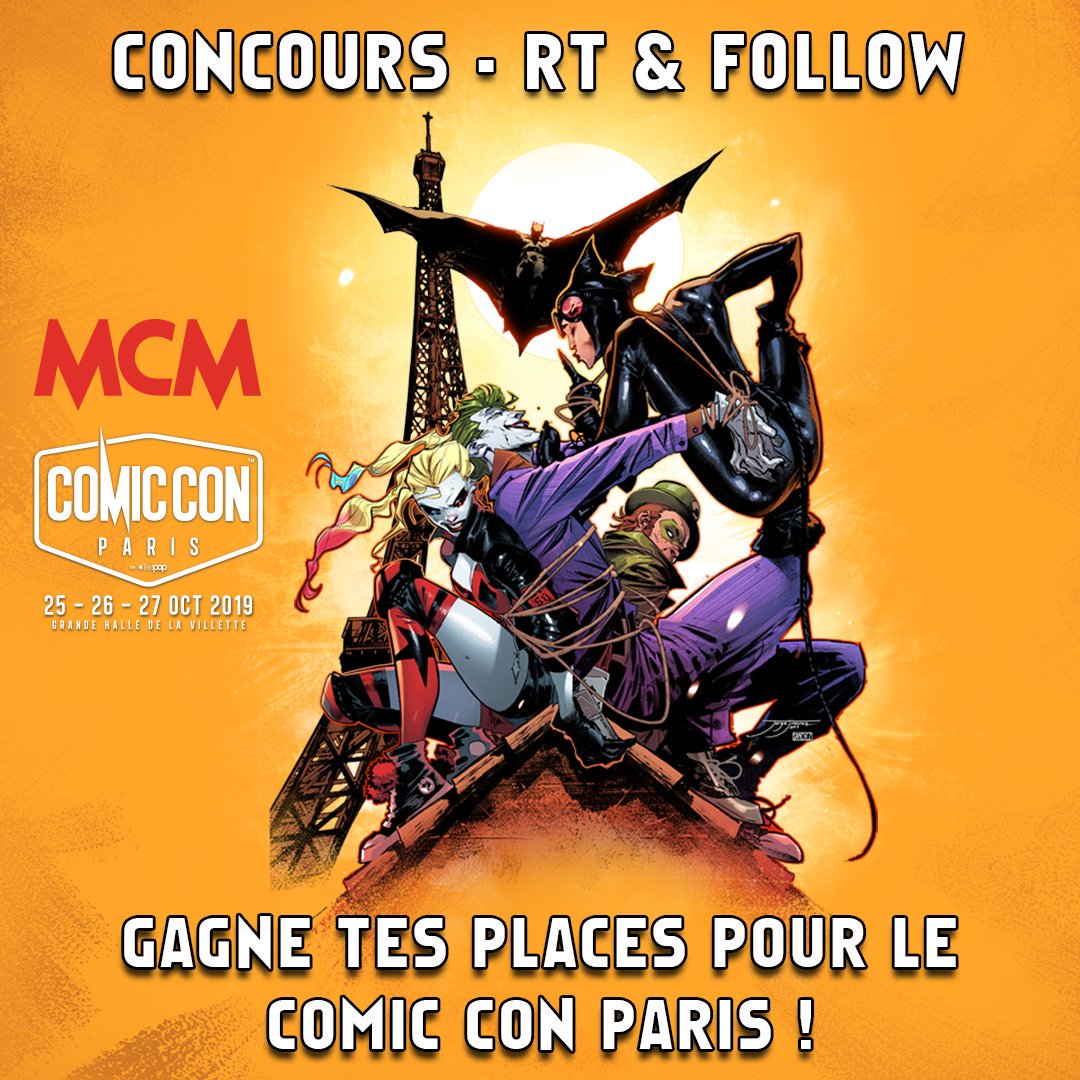3MarVell's tweet image. 💥 CONCOURS 💥

. RT et FOLLOW @3MarVell &amp;amp; @MCM pour tenter de gagner 2x 2 places le Vendredi 25/10, et 2x 2 places le Dimanche 27/10 pour la @ComicCon_Paris 2019.

. Et dis moi ce que tu veux absolument voir à la Comic Con ?! 🙂

. Résultats le 17/10.

Bonne chance à tous ! 🤞🏼