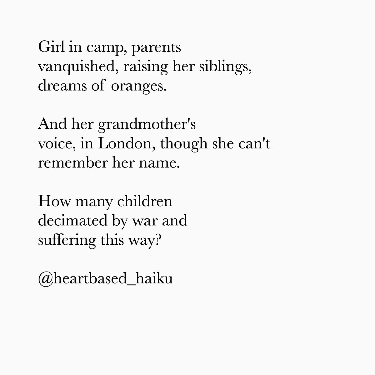 heartbasedhaiku's tweet photo. #syria #isis #war #turkey #isthisahaiku #haiku #poetry #compassion #suffering #whatcanidotohelp @tellyquentin https://t.co/zONsrnLE4T