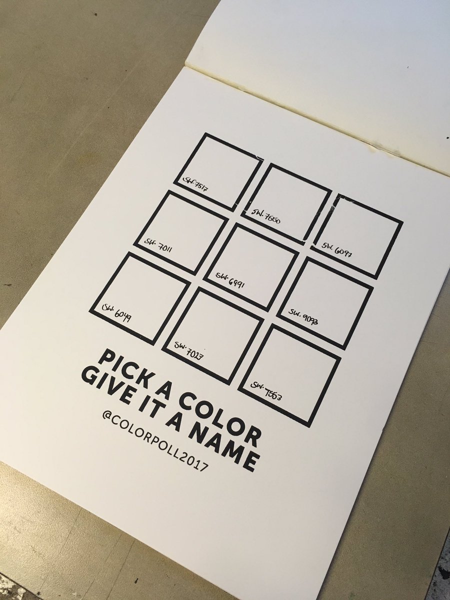 b_lts_'s tweet photo. Coming soon: your own Color Poll for the classroom, complete with the 9 original colors

Collect samples of names, do close reading of results, discuss the power of naming re: color/ism

@ColorPoll2017 #ColorPoll2017 #Screenprint #ArtsEdu #ClassroomPosters #Colorism #SWColorLove https://t.co/Ft9q6a731g