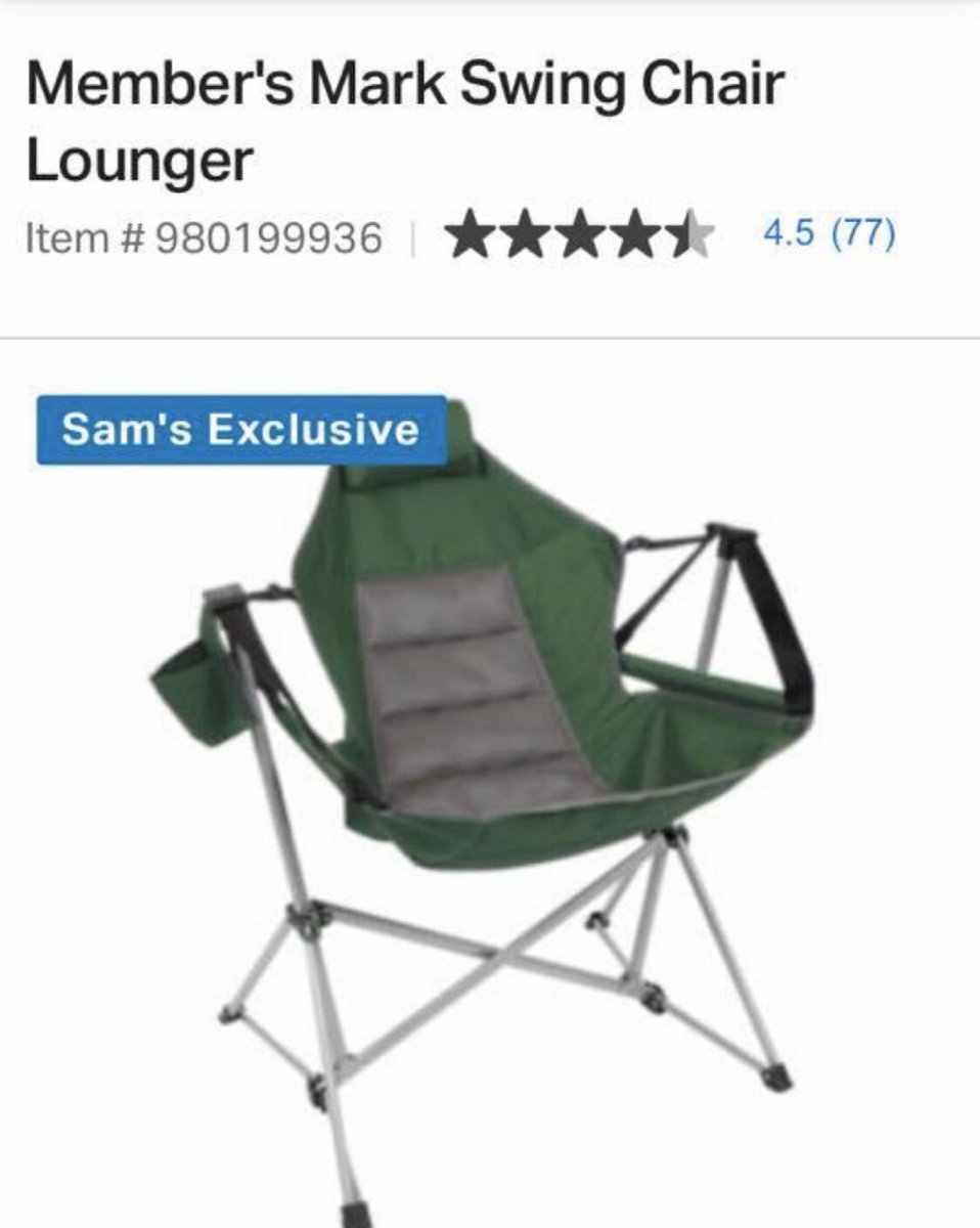 Sams Club On Twitter Hi This Chair Is A Seasonal Item And Wont Be Ordered Again
