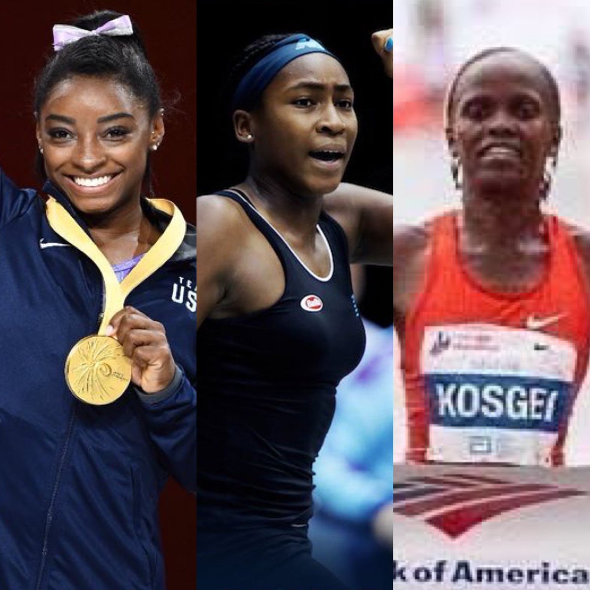 CharlesMBlow's tweet photo. Can we pause and celebrate all the historic #BlackGirlMagic happening in the world of sports today. Simone, Coco and Brigid… https://t.co/Ctlnqq1IFJ