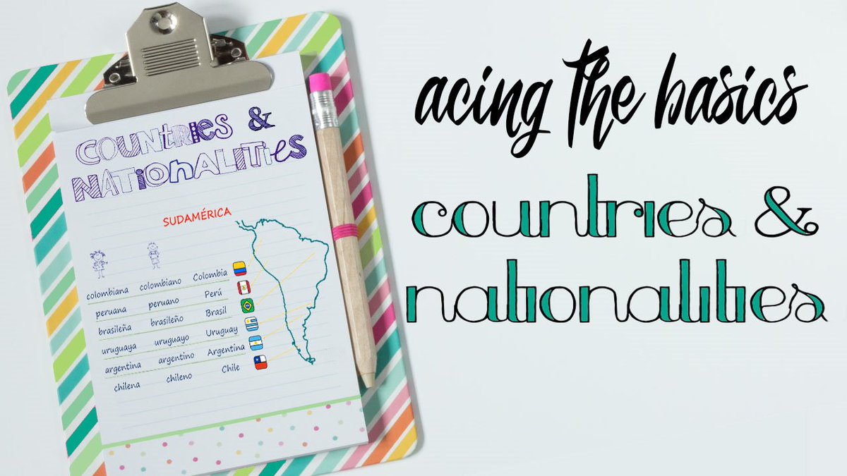 SpanishChallenx's tweet image. 🌟 Preparing for your #SpanishLC exam for #LeavingCert2020? Why not use two minutes of your Sunday to review basic vocabulary with this video 📽️ on Countries &amp;amp; Nationalities? 🤩 youtube.com/watch?v=bYbfcq…
#AcingTheBasics #JoinTheChallenge #SpanishPlay