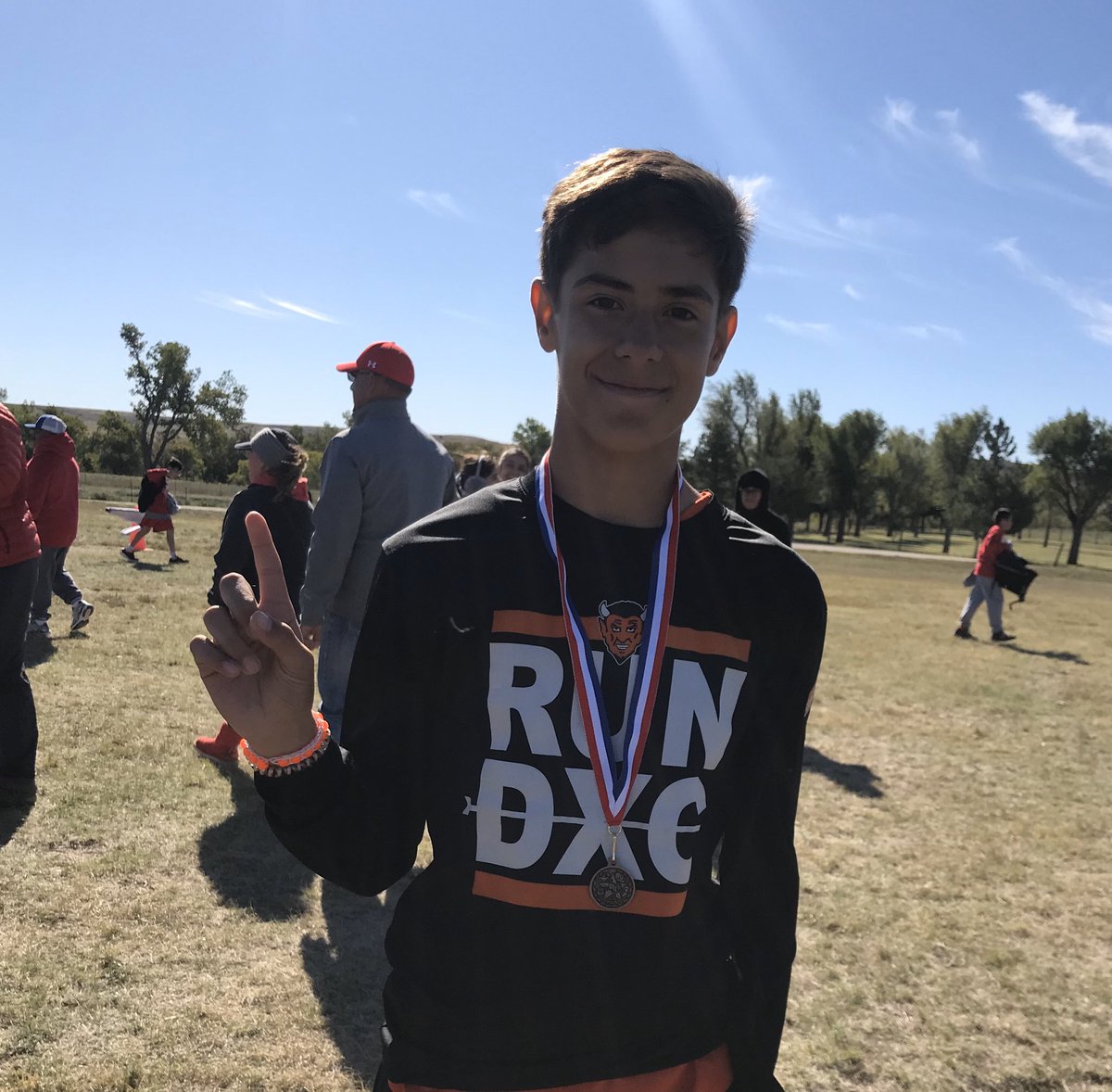 BDJ_LH's tweet image. 1st place at the jr high district CC meet! Our district champion, Noah Williams!  Hard work and dedication at its finest.