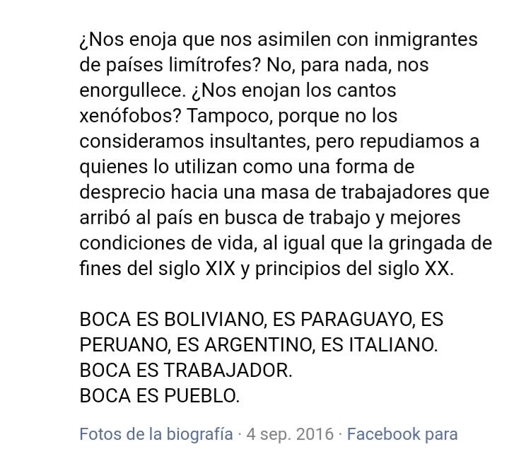 BocaEsPueblo's tweet photo. Que distintos somos.

(Texto publicado el 4/9/16) https://t.co/oI5JitHpF7
