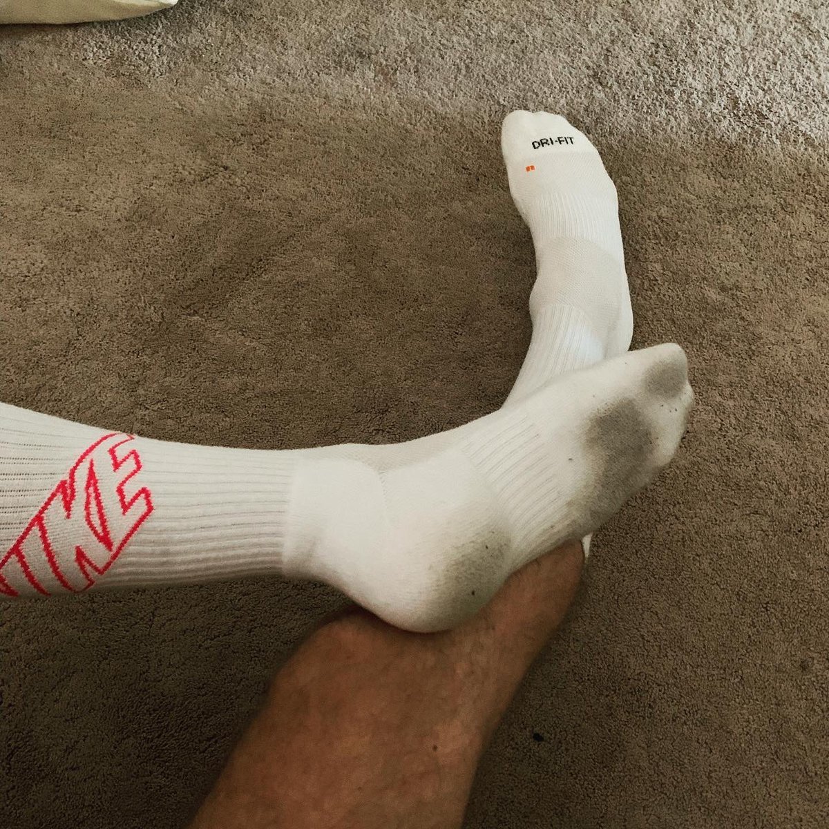 dirty white nike socks