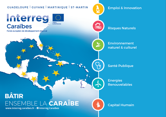 Prefet972's tweet photo. Vous cherchez des partenaires pour collaborer dans la #Caraïbe ? Le site internet du programme INTERREG Caraïbes dispose d'un espace opportunités qui vise à mettre en relation les opérateurs à travers des idées de projets et des demandes de partenariat 👉 https://t.co/zIAg7Ip4DW https://t.co/7vIW2yrO9y