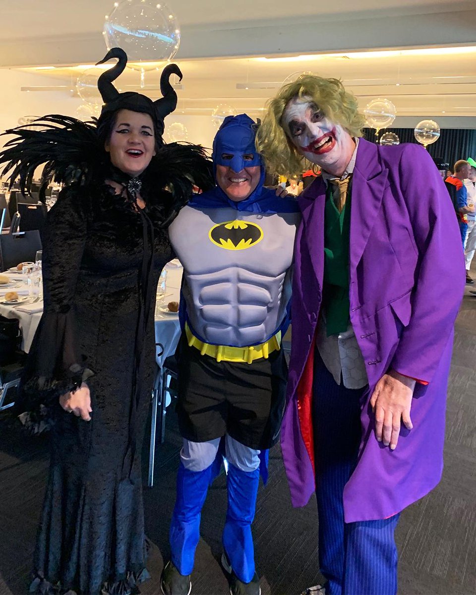 In case you needed any more reason to love Fages, here he is as Batman, alongside Neale Daniher and his wife Jan at the Heroes and Villains function for <a href="/FightMND/">FightMND</a>

Daniher's Drive raised $3.1 million for MND support and research 👏
