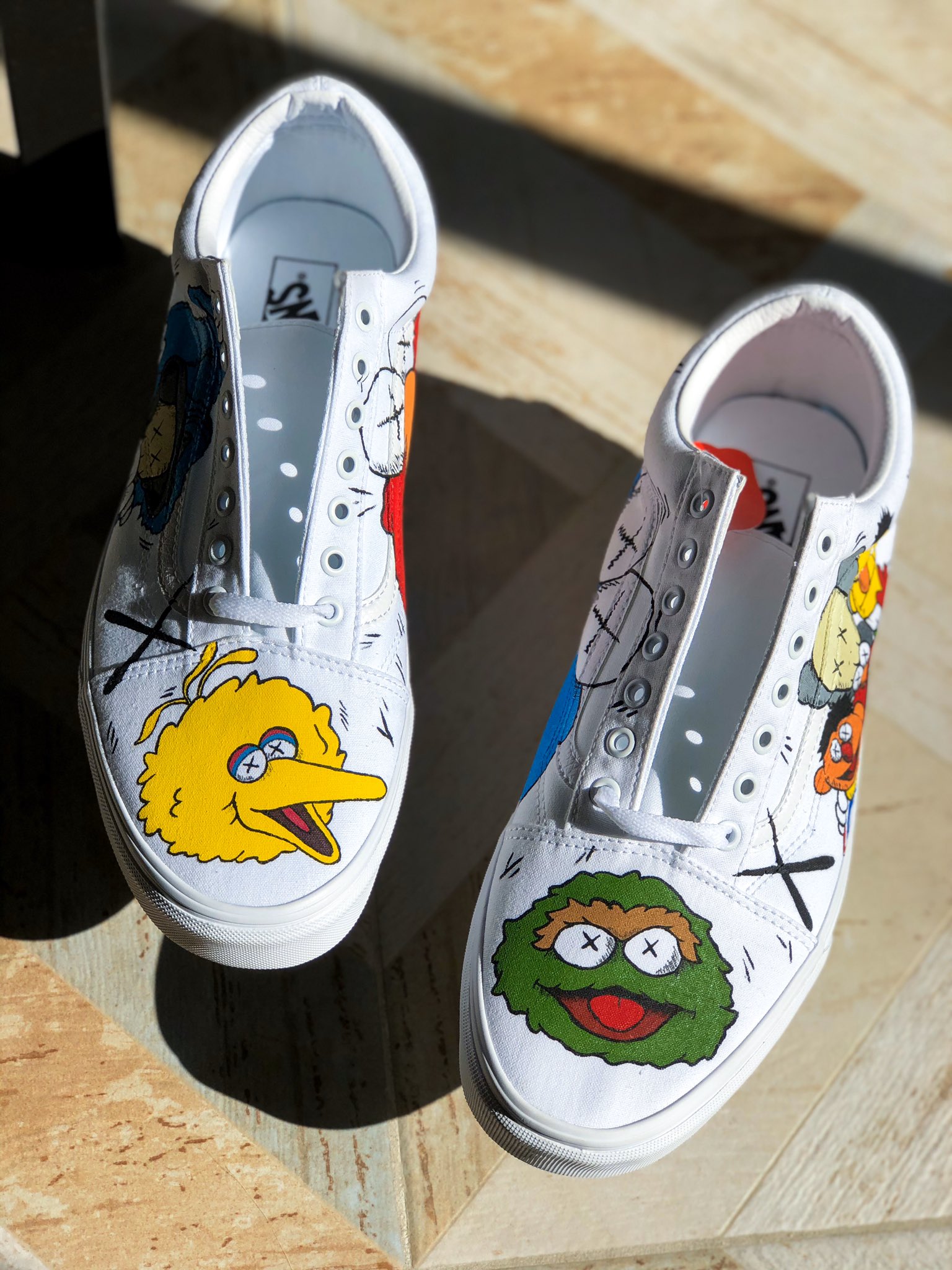 Kaws x sesame shop street air force 1