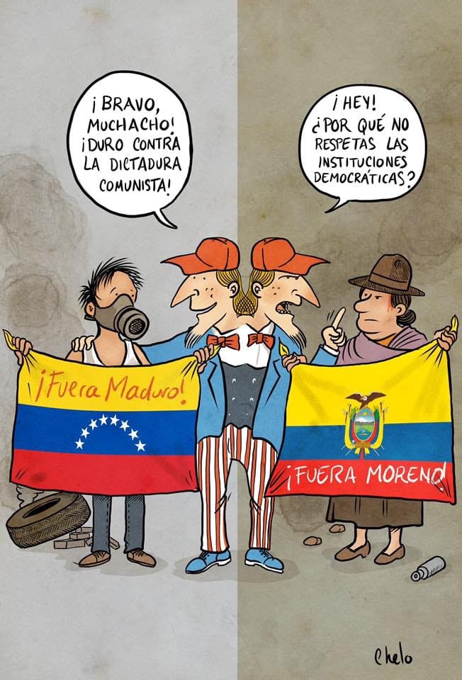 JEANPI52's tweet photo. La derecha latinoamericana, nos quiere hacer creer q, para lograr La Paz el pueblo debe hacer el sacrifico no las élites https://t.co/qwKgk87wKl
