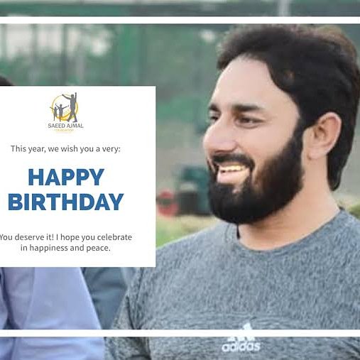 Happy birthday Saeed Ajmal 