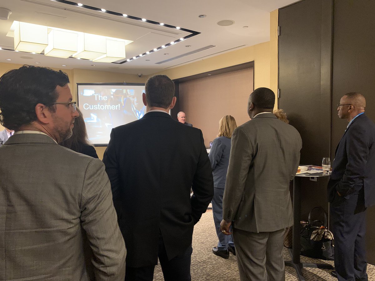 TransProConsult's tweet photo. Happening Live Now !How do we nationalize quality as a measure for success in #transit? @MarkAesch says we need to ask the customer. Standing room only. https://t.co/9FHPmAS24n