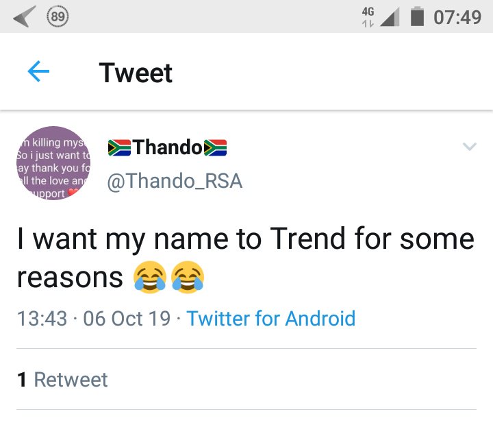 MrMogomotsi's tweet photo. Okay guys I have files about this Thando character, the one claimed he wanted to commit suicide. This person is crazy... Tsogang guys #Blacktwitter #Countryduty @_Khoelly @Phidelius_C @tumisole #Kuhle #MacufeCup #MinaNaweVideo #Lihle @AdvBarryRoux Now this is the beginning... https://t.co/xkH2zeHV9Q
