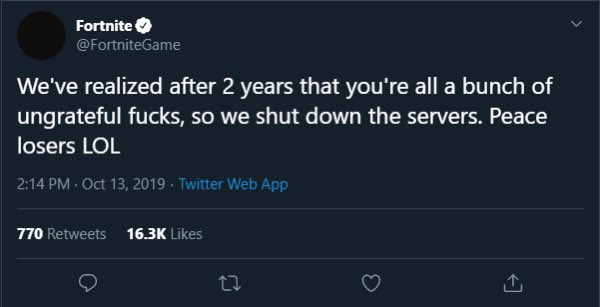 Luis71483263's tweet image. #Fortnite  Lol if this is real i am going to die of laughter
😂