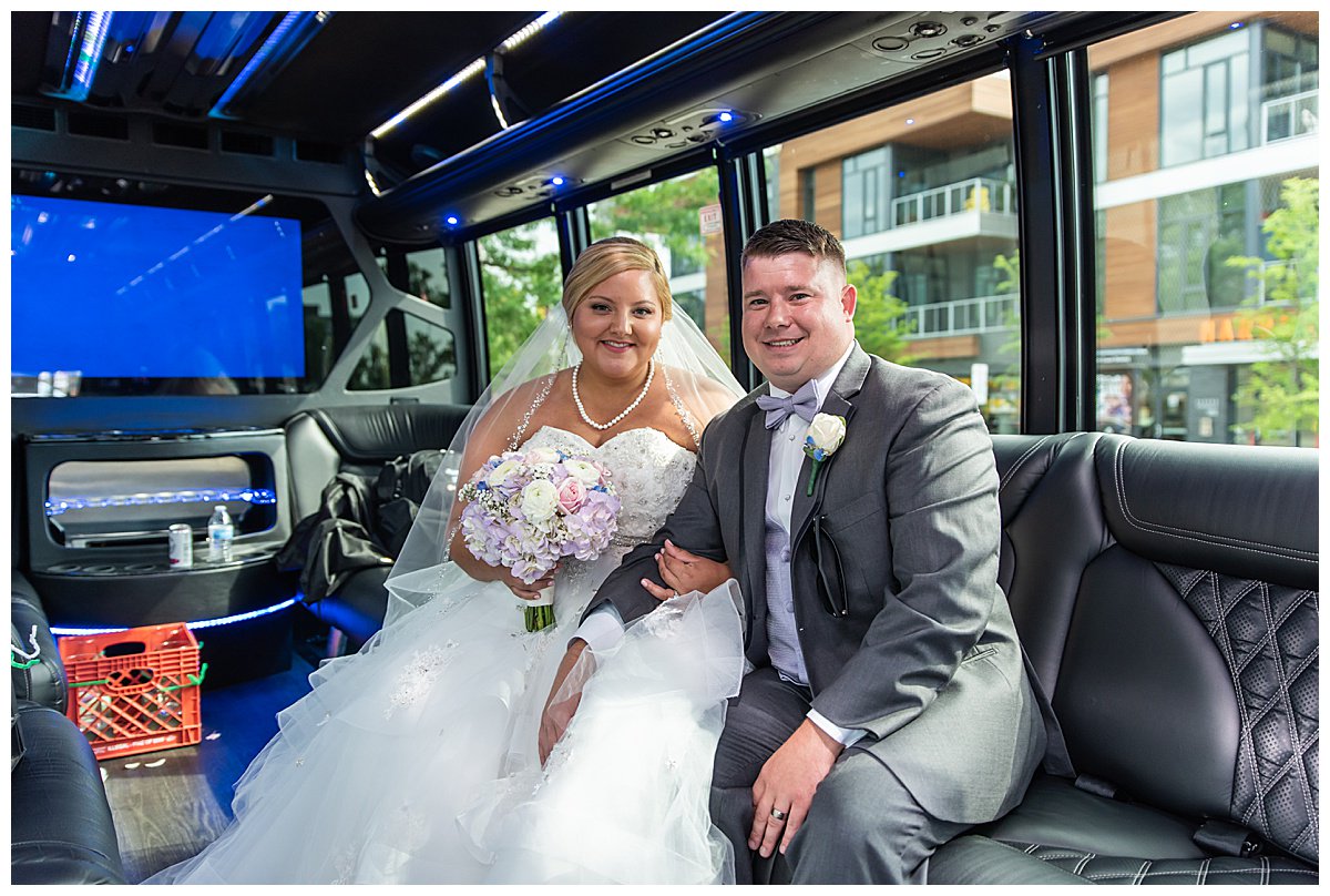 clephotoco's tweet photo. Bride and groom enjoy a private moment on one of A-1 Limos buses just after their wedding ceremony https://t.co/VXPDOzvTdG