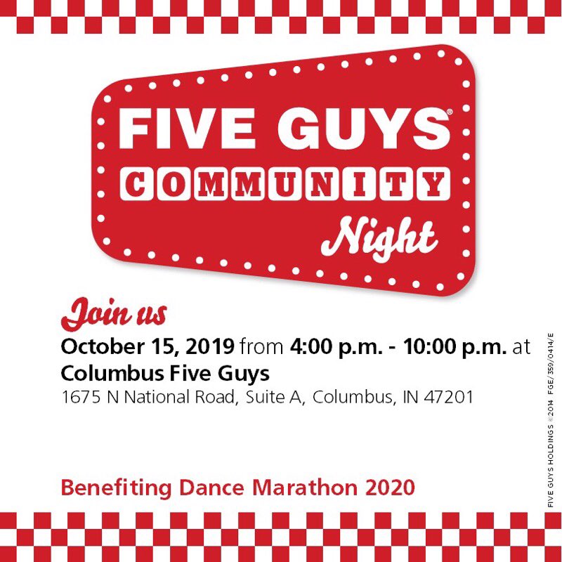 bcscdm's tweet photo. fall break may be coming to an end but DM is just getting started!! Meeting this week at Central 6-7! For additional fun, come to our first Dine to Donate of the year! Come to Five Guys on Tuesday anytime between 4-10 to get some great food and fundraising for DM!!! https://t.co/vKBllDi8zp