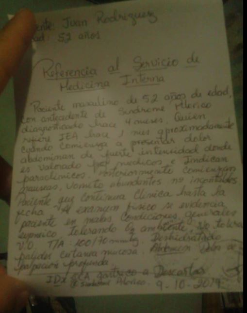 aso_civ_23's tweet photo. URGENTE: Para Profesor Juan Rodriguez : Estenosis Pilorica y aumento del higado se necesita:  Domperidona, Omeprazol, Leprit, solucion  0.9, Yelco, Obturador, Inyectadoras, Scalp, Adhesivos y Macro goteros.  0246-433-69-44 sr. lemon Rodriguez. https://t.co/Iy0ovPlvME