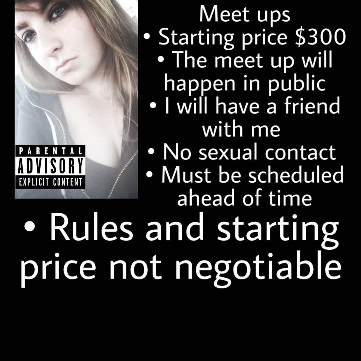 moxxilix's tweet photo. Meet ups rules and pricing! DM me for scheduling and purchase 
.
.
.
#meetups #meetme #bubbles515 #hangout #sw #nsfw #purchase https://t.co/ezvFLPt4PJ