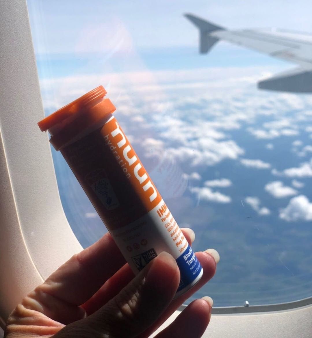 nuunhydration's tweet photo. Traveling? Say hello to your new BFF, Immunity. 
📷: @crandyyy https://t.co/JKoXVnQQ5L
