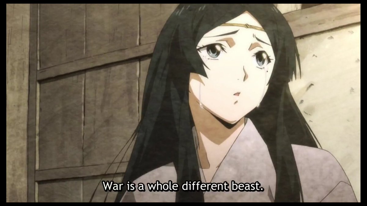 Our hero's perspective on war.