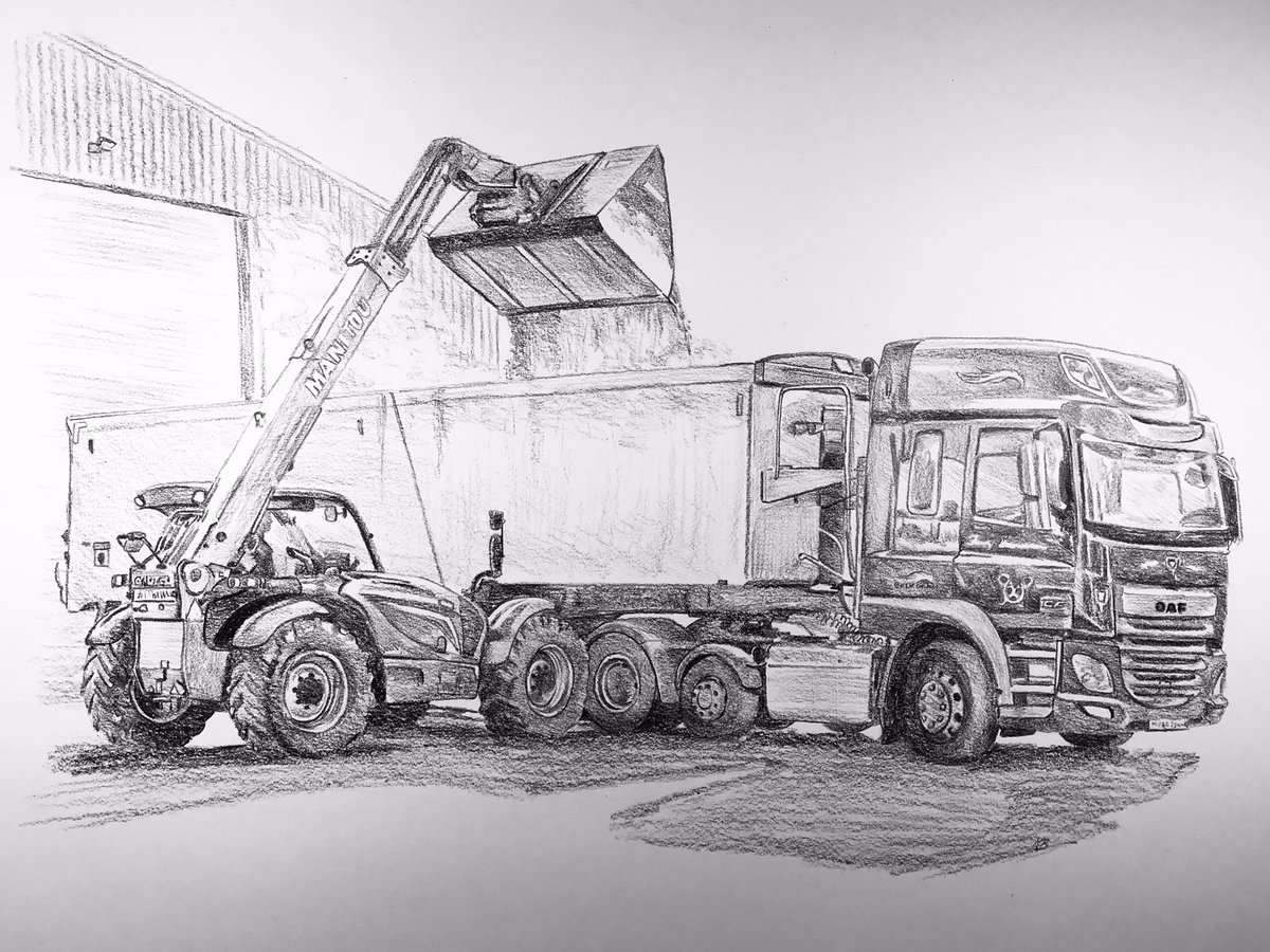 tweetingpainter's tweet photo. #Day84 #100DrawingsIn100Days for #TheYanaProject #MentalHealth Whilst at #MikePorter’s farm @mikewporter the other day a #TerrySeaman #Lorry arrived and was loaded with #Wheat #ArableFarming #Walpole #Autumn #Suffolk #Manitou #DAF
#Drawing #Art #Challenge https://t.co/I3KQC9iIZG