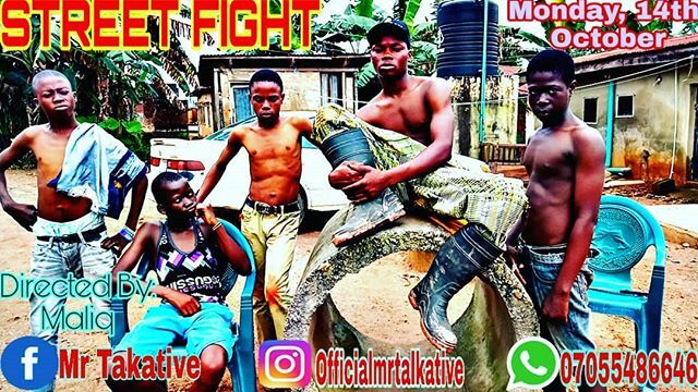 MrTalkAtive3's tweet photo. STREET FIGHT tomorrow...don't miss it...it's gonna be 💥💥💥...#trending #hot #viral #trendingnow #trend #entertainment #nollywood #celebrities #comedy @aycomedian @toyin_abraham @monalisacode @mydemartins @mrlatin1510 @adedimejilateef @bukunmioluwasina @officialarole @woliagba… https://t.co/IH4EbFoptb