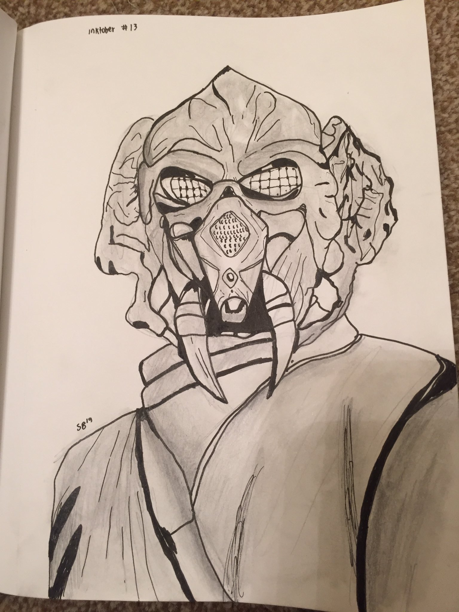How To Draw Plo Koon From Star Wars Printable Step By Step Drawing Sheet : Drawingtutorials101.Com