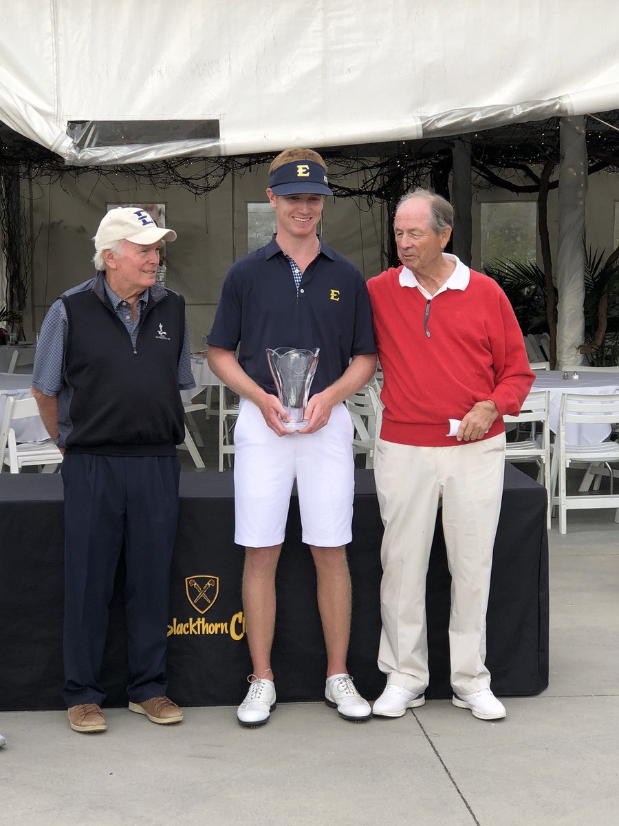 ETSU_MGolf's tweet photo. What a great weekend of golf, congrats to @rhea_jack98 for bringing home his first collegiate victory. #BOT19 #golfschool https://t.co/BBNf9Lqwl0