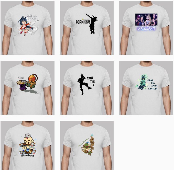 ModaJoven2018's tweet photo. ¿Amante de los #videojuegos? ¡Compra tu favorita!
#CAMISETAS #Gaming en https://t.co/fclhMj7NsS

#leagueoflegends #lol #riotgames #riotpoints #fornite #takethel #fornique #dab #dance #game #games #camiseta #shirt #tshirt #ahri #thresh #akali #kda #braum #leesin https://t.co/pvxRB0tA7f