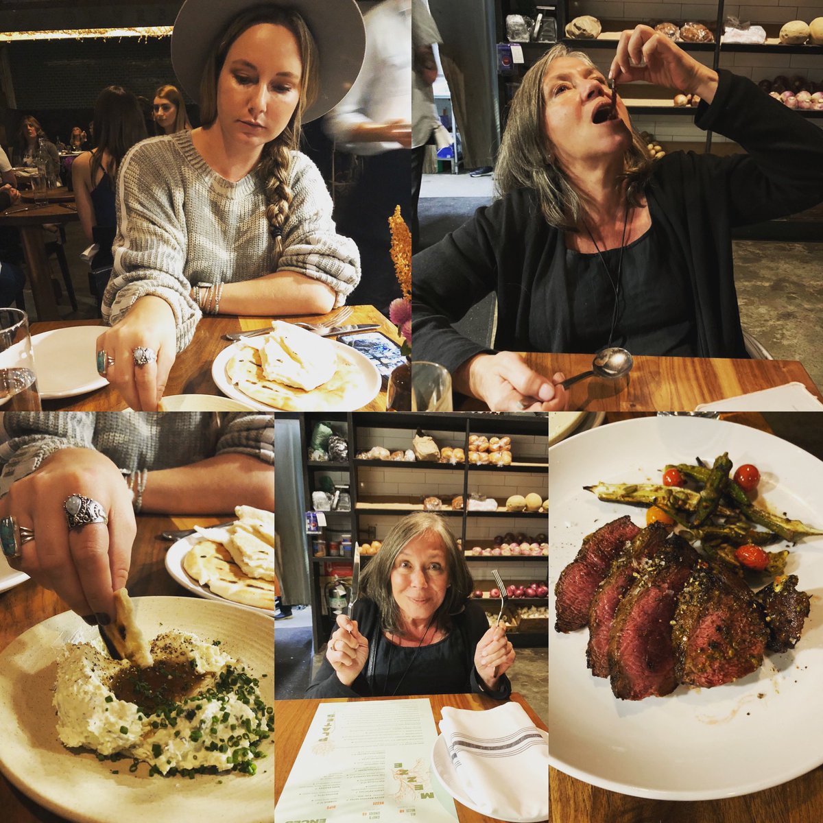 KimMonroeMusic's tweet photo. I think @liznowak likes #nashville @butcherandbee Amazing meal! https://t.co/C75e5NRBFR