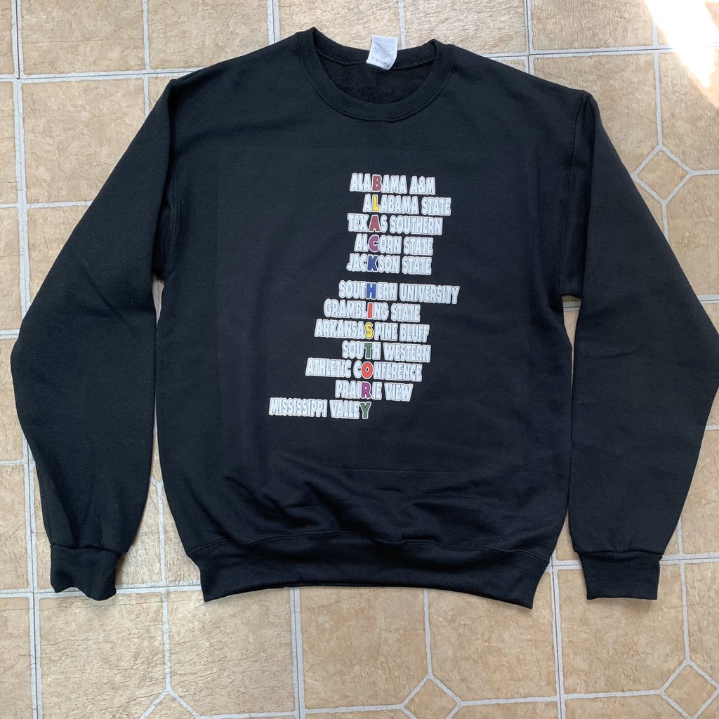 iam_flykicks's tweet photo. SWAC HISTORY SweatShirts are now available $20 (+5 if shipped) #Retweet #TeamSU #PVAMU #AlcornState #AAMU #ASU #TxSU #Grambling #MSVSU #JacksonState #UAPB ? DM me for ways to purchase. #Like #Share #HBCU #Unity #BlackCollege #SWAC πππππ€πβ€οΈππβ€οΈ https://t.co/uUI0vxSrEp