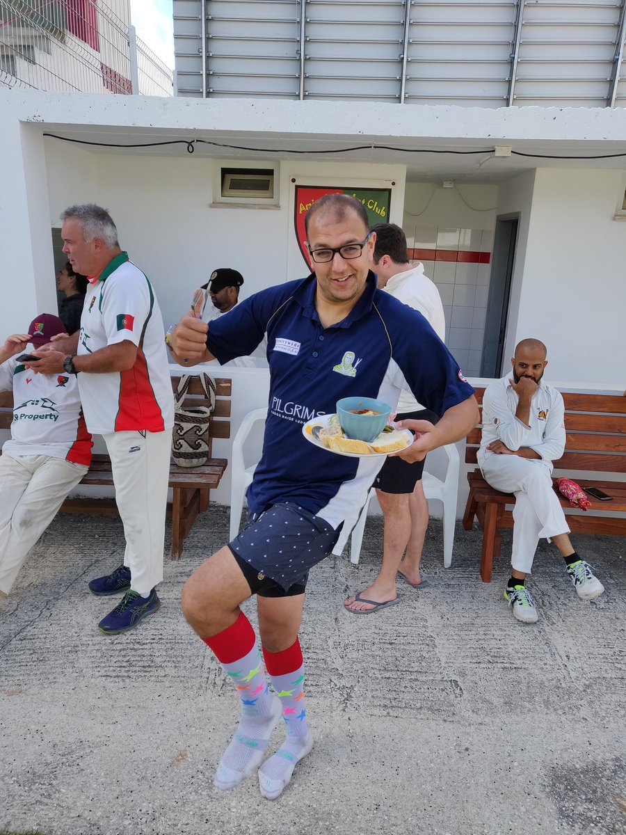 AmigosCricket's tweet photo. Well another fantastic weekend with great people and new cricket friends @TKCC17 . It had it all.... Finished with Alfresco dining and a top social. For everything else there is .... @Mastercard #Portugal #Cricket https://t.co/NLtH0XFw0a